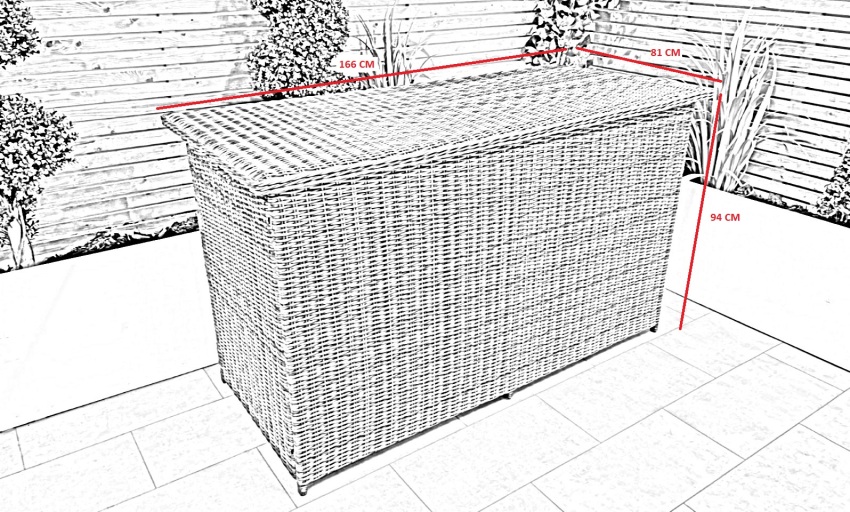 Chimes - Stone Grey Large Storage Box