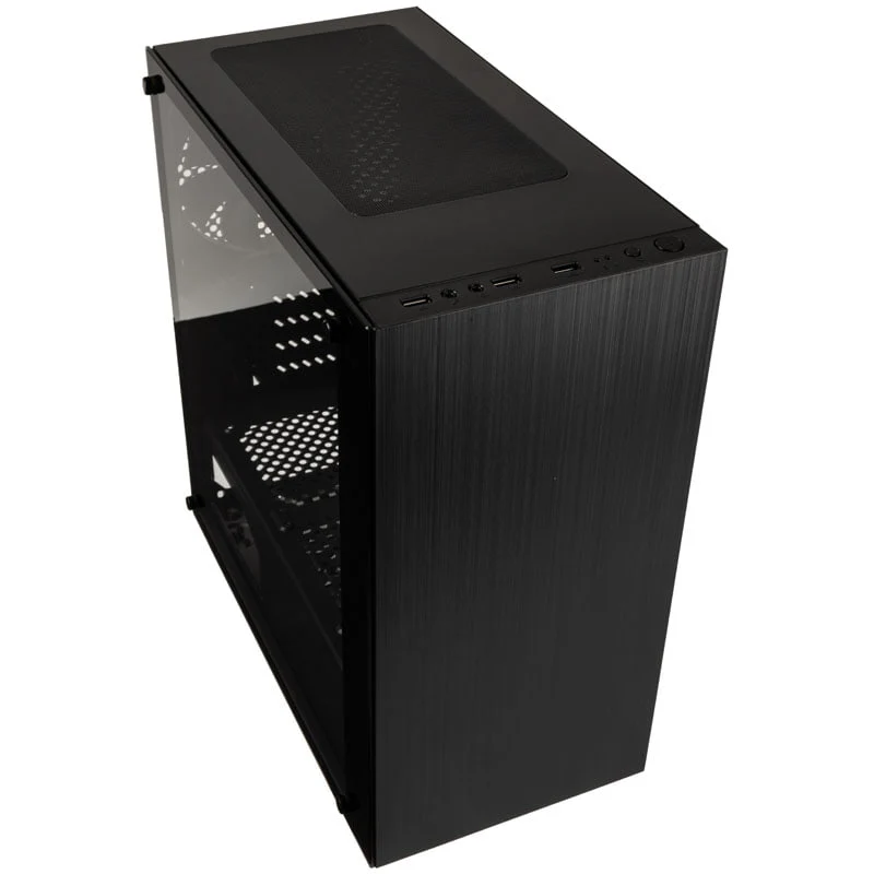 Kolink Stronghold M Micro-ATX-Gehäuse. schwarzes Fenster