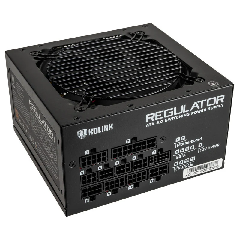 Kolink KL-R750FG PSU. Gen5. Gold - 750W. ATX 3.0. 600W 12VHPWR