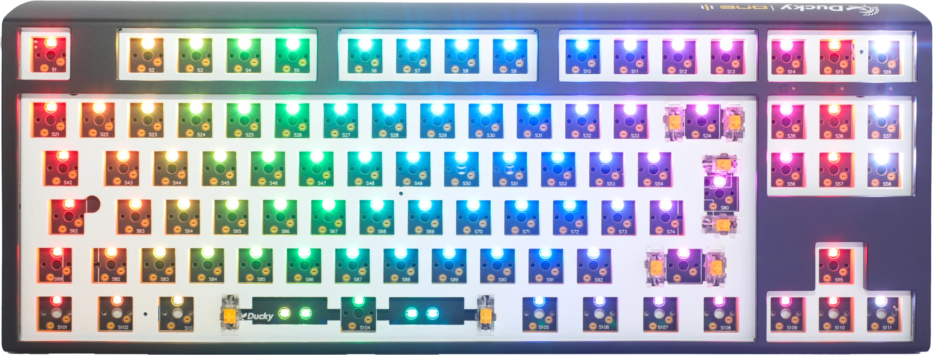 Ducky One 3 - Hot Swap ISO Barebone Black - TKL  - RGB - Without Switches/keycaps