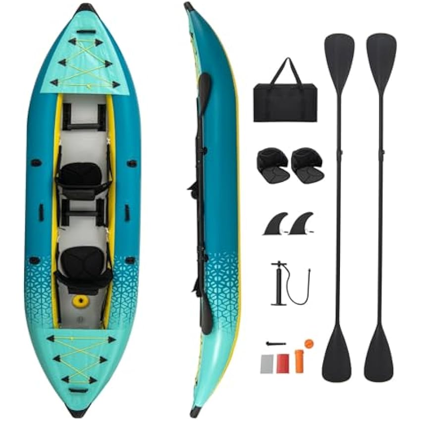 S AFSTAR Inflatable Kayak.2 Person Canoe with 507 lbs Capac