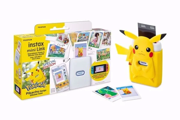 Fuji– Instax Mini Link Kompakter Fotodrucker– Pokemon Special Bundle Kit