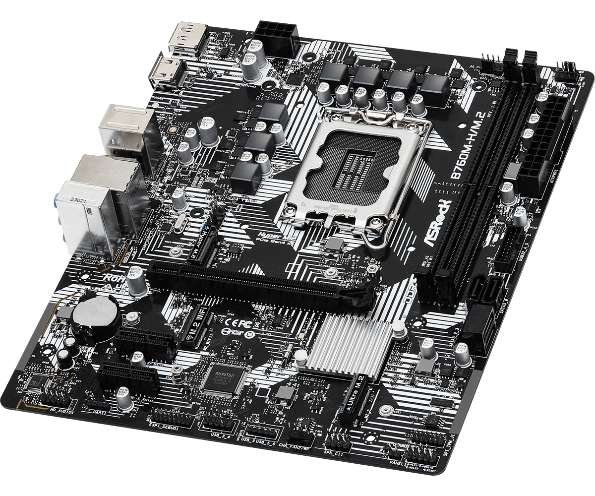 Asrock B760M-H/M.2 - mATX DDR5 LGA1700 - Bundkort