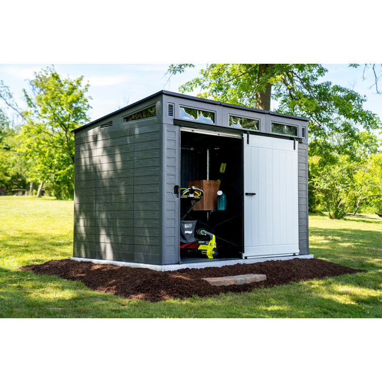 Suncast Modernist 10 ft. 9.5 in. W x 7 ft. 3.5 in. D Barn Do