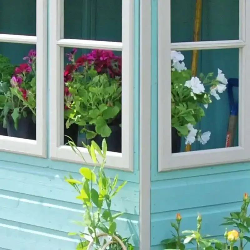 10' x 10' Sun Pent Wooden Garden Potting Shed