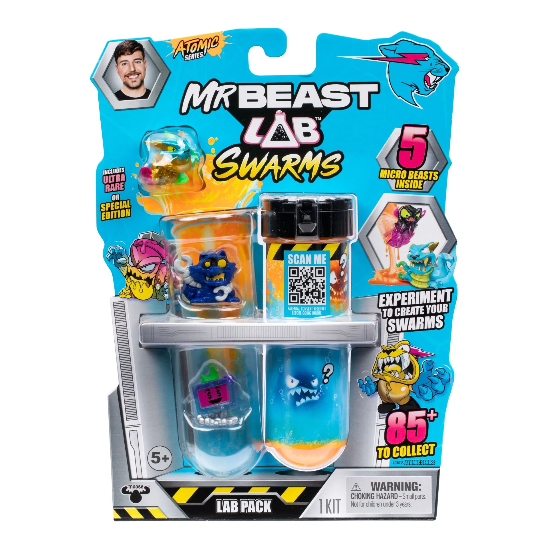 Mr. Beast Lab Swarms figurer 5 stk. Serie 2
