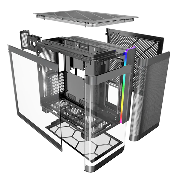 Montech King 95 Sort- curved glas