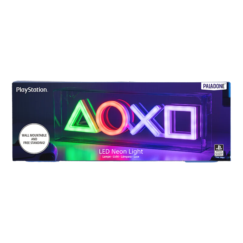 Playstation -Symboler LED Neonlys 15 x 30 cm