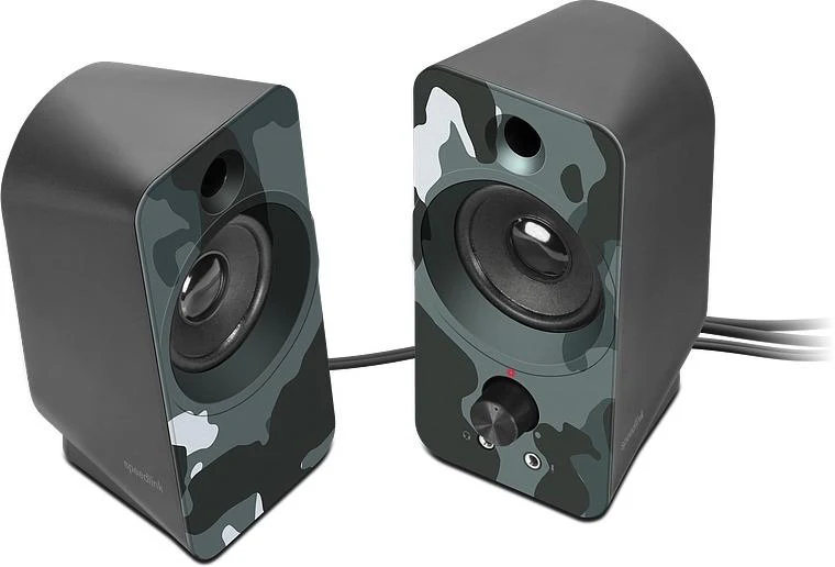 SpeedLink DAROC Stereo-Lautsprecher– Blaue Tarnung