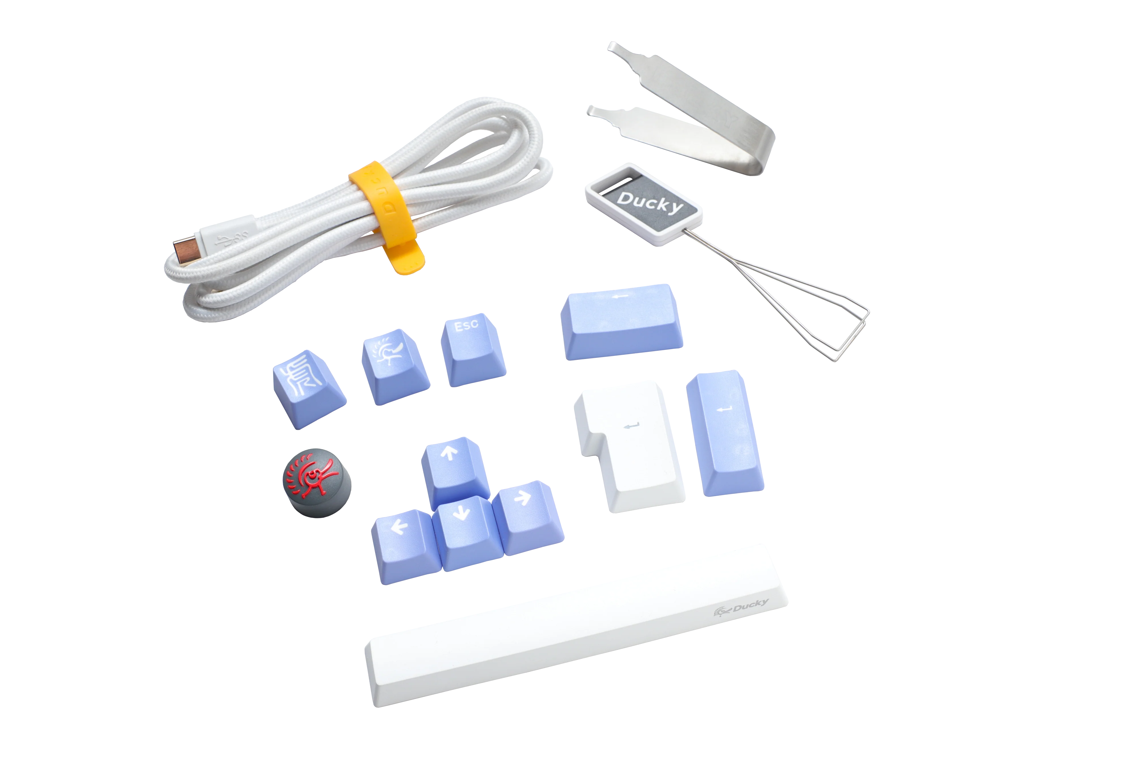 Ducky One 3– Pure White Nordic– TKL– Kirschbraun