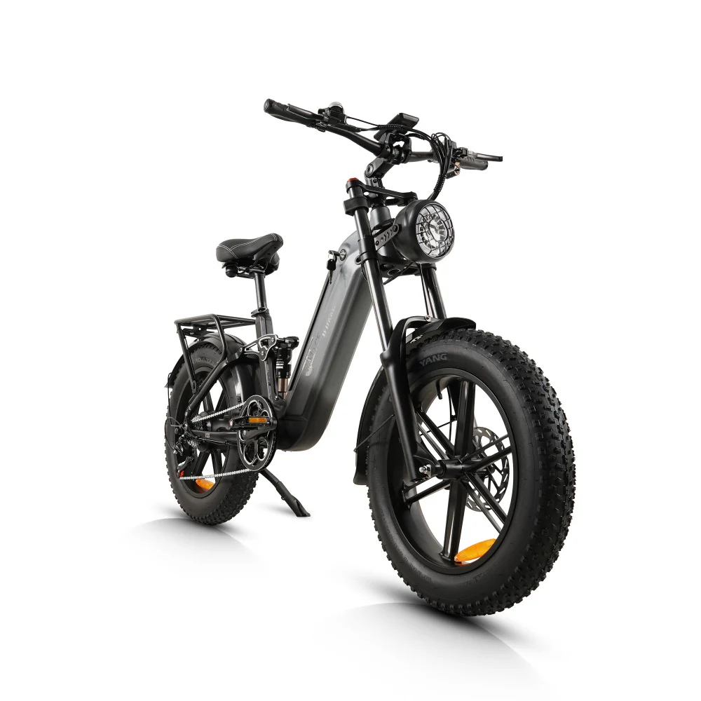 CMACEWHEEL V20 750W 20 Fat Bike 960Wh Full Suspension E-bike with Torque Sensor 48V 20Ah Battery - Online Shop