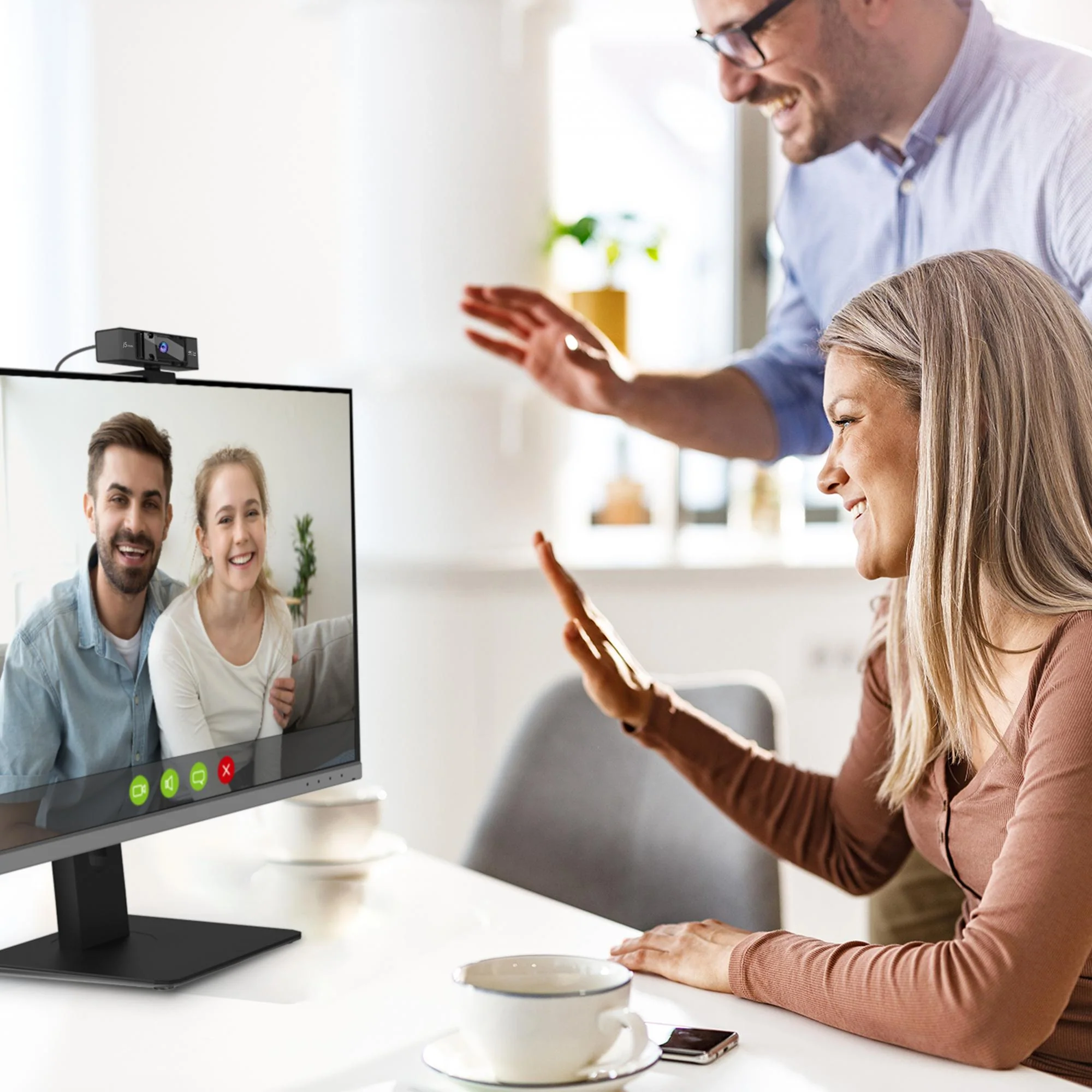 J5 USB 4K ULTRA HD WEBCAM 5X DIGITAL ZOOM RC