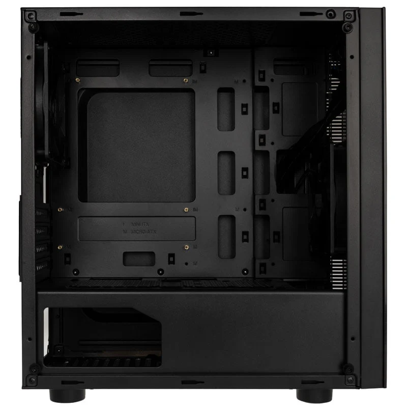 Kolink Stronghold M Micro-ATX-Gehäuse. schwarzes Fenster