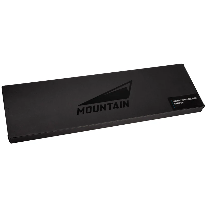 Mountain PBT-Tastenkappen-Set– ANSI– schwarz