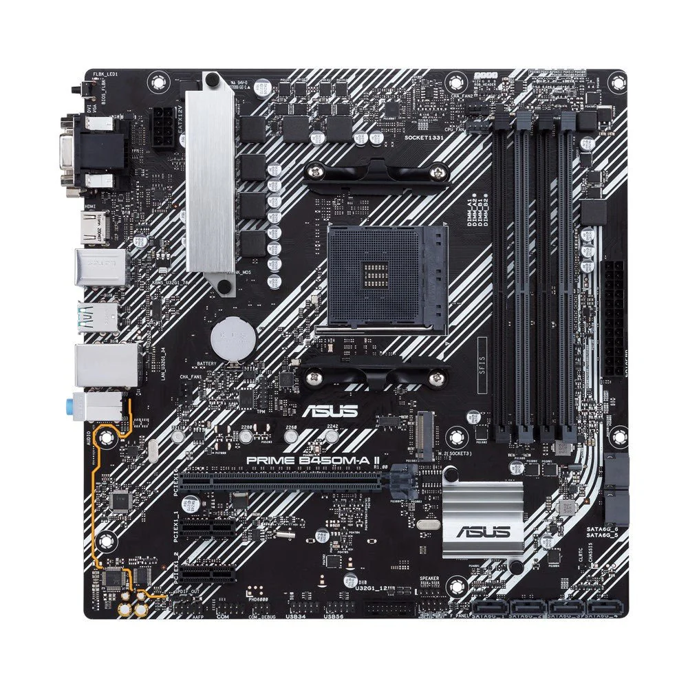 ASUS PRIME B450M-A II (mATX. B450. AM4) - Bundkort