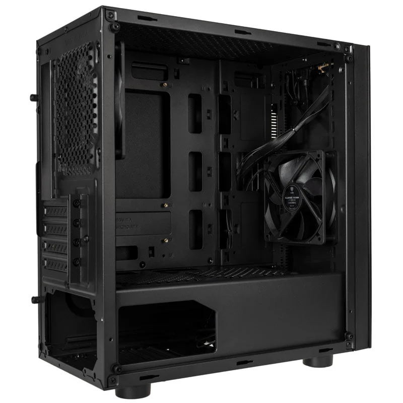 Kolink Stronghold M Micro-ATX-Gehäuse. schwarzes Fenster