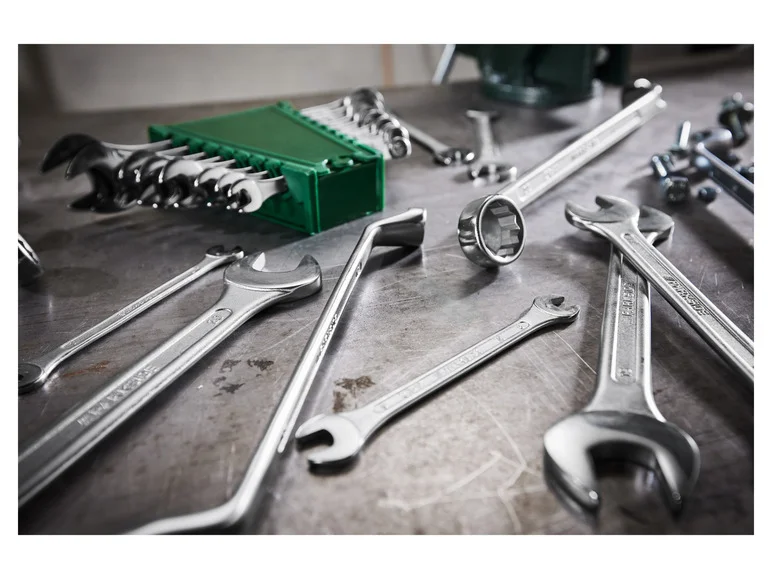 PARKSIDE® Set de clés plates. polygonales ou mixtes. 8 pièces