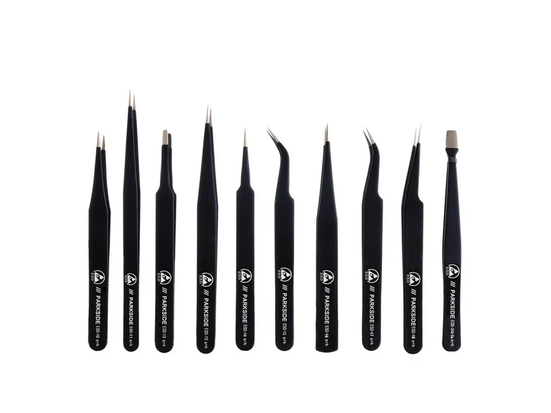 PARKSIDE® Set de 10 pincettes antistatiques