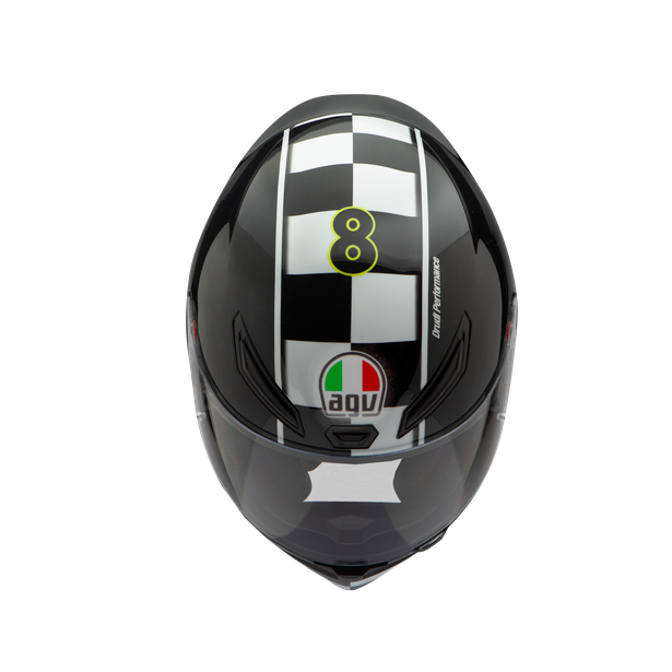K1 AGV DOT(ECE) TOP - CELEBR-8 BLACK