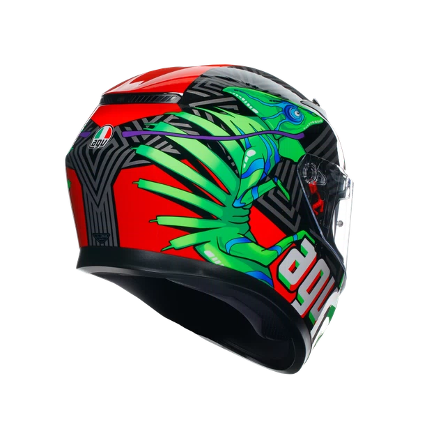 K3 DOT(E2206) - KAMALEON BLACK/RED/GREEN