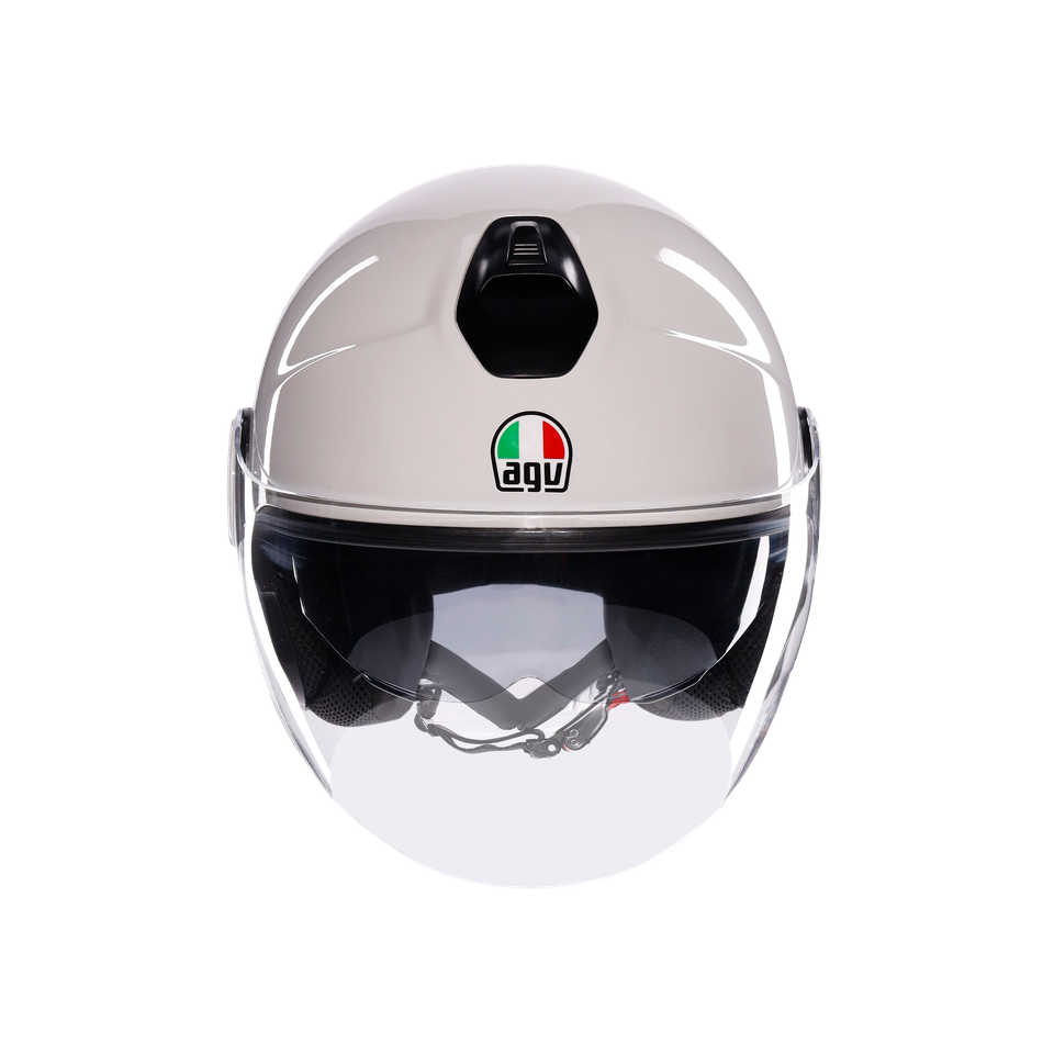 ETERES MONO MATERIA WHITE - MOTORBIKE OPEN FACE HELMET E2206