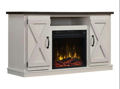 Killian Electric Fireplace Media Console in Two-Tone - 18MM6127-TPG035