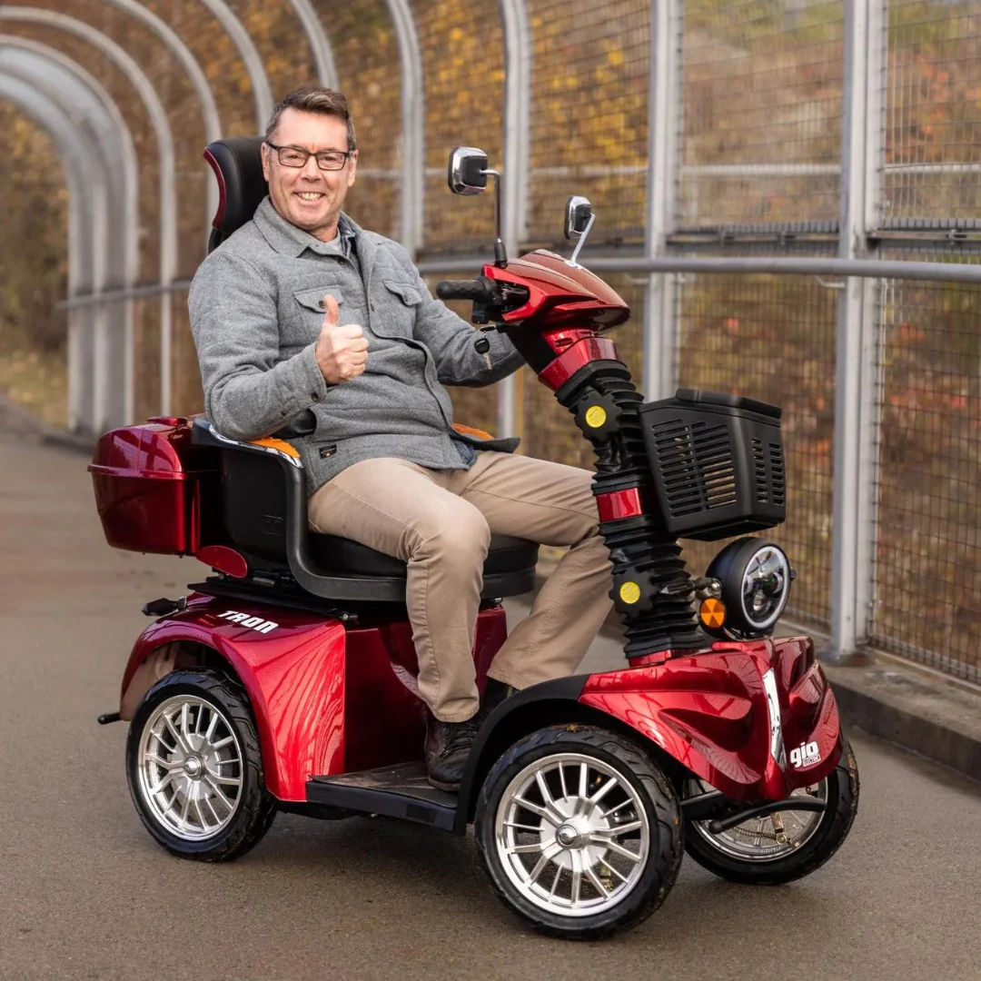 GIO Tron 4-Wheeled Smart Mobility Scooter with Swivel Seat