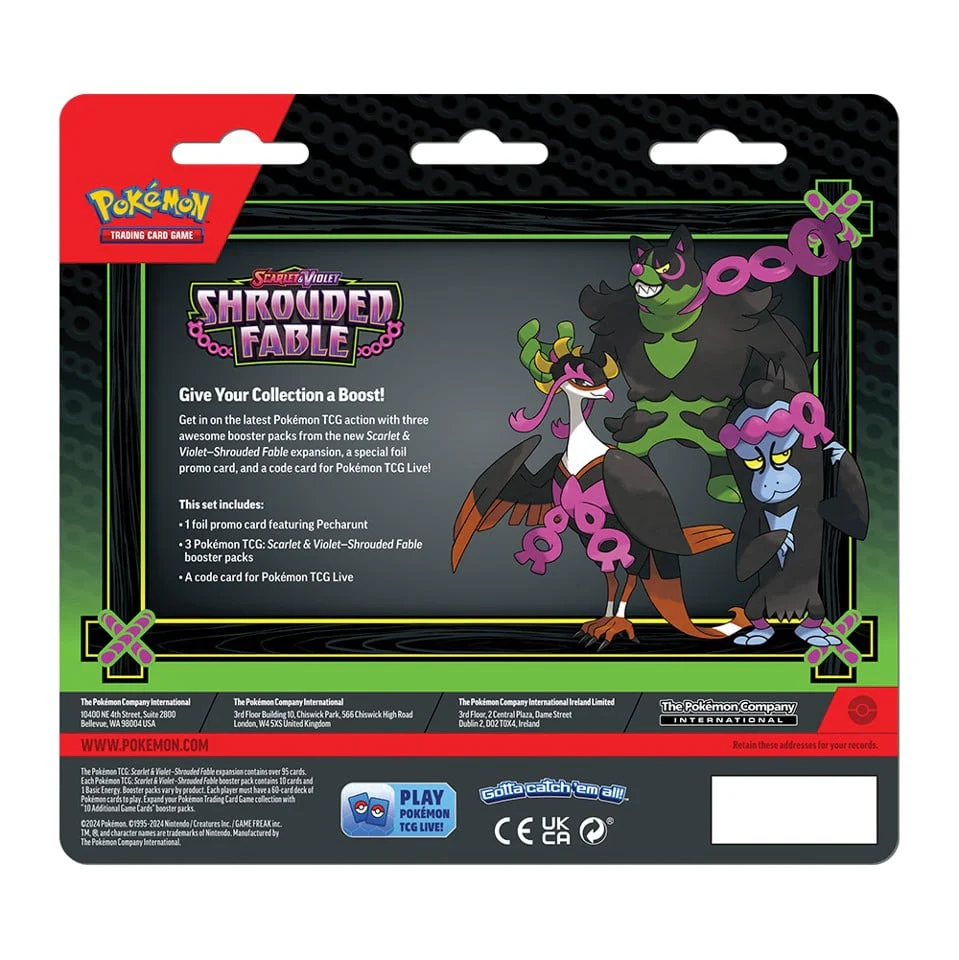 Pokémon - SV6.5 Shrouded Fable Blister 3 pack (POK87999)