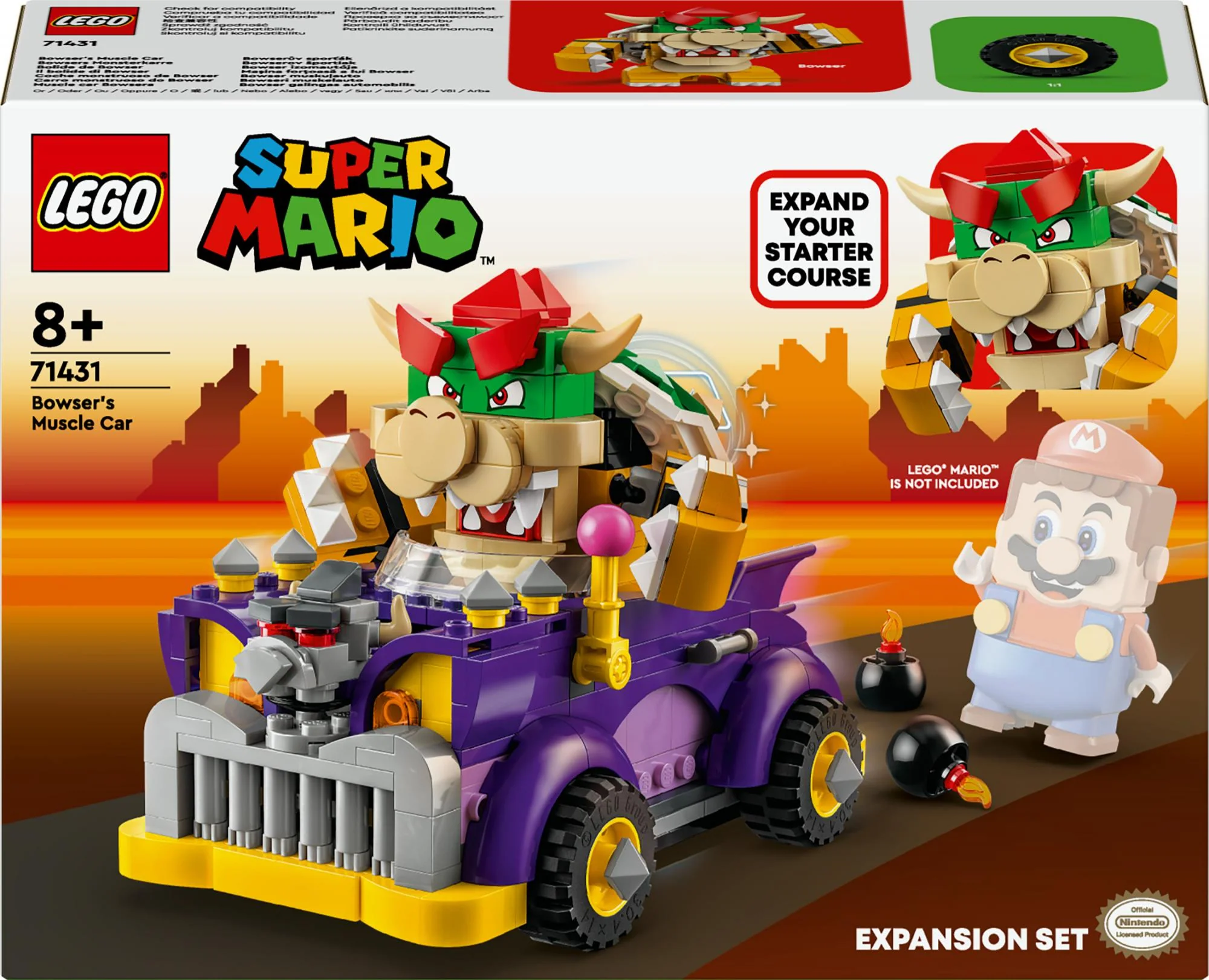 LEGO Super Mario - Bowser's Muscle Car Expansion Set (71431)
