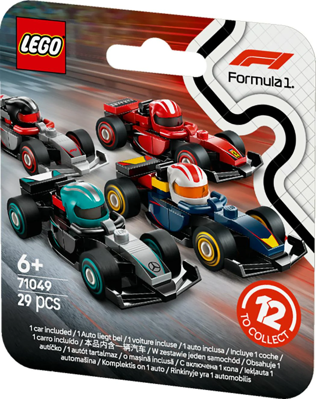 LEGO Minifigures – F1 Biler 36 stk. Boks