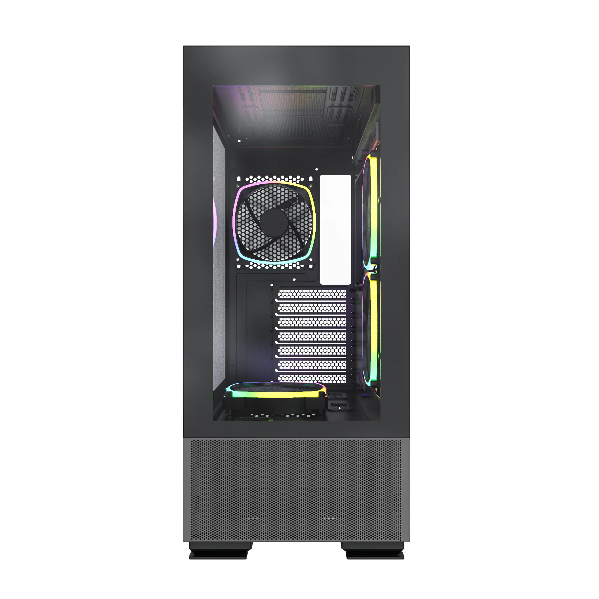 Montech Sky Two Black – Midi-Tower. E-ATX. 4x ARGB-PWM-Lüfter