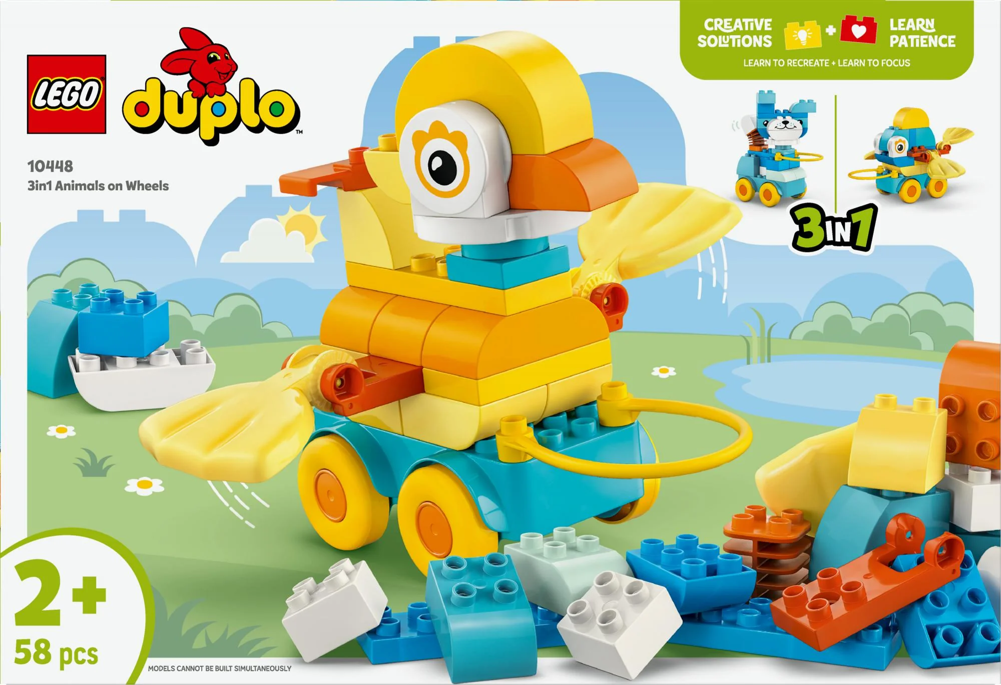 LEGO 10448 DUPLO Town Animals on Wheels 3-in-1 Set