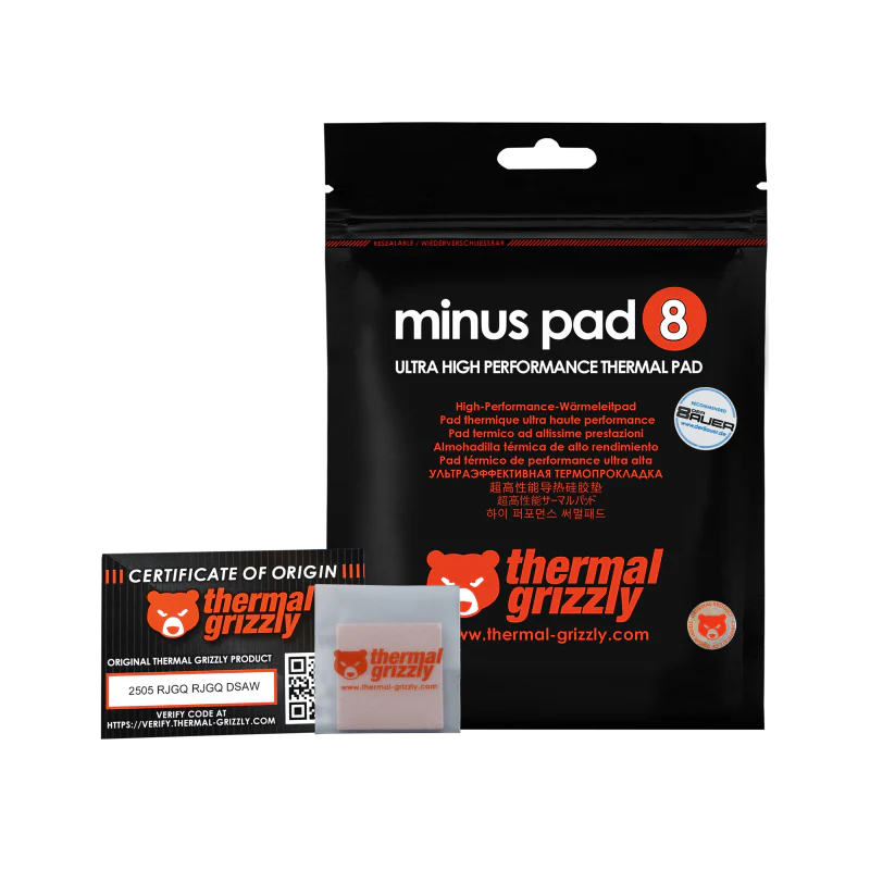Thermal Grizzly Minus Pad 8 - 30x 30x 1.0 mm
