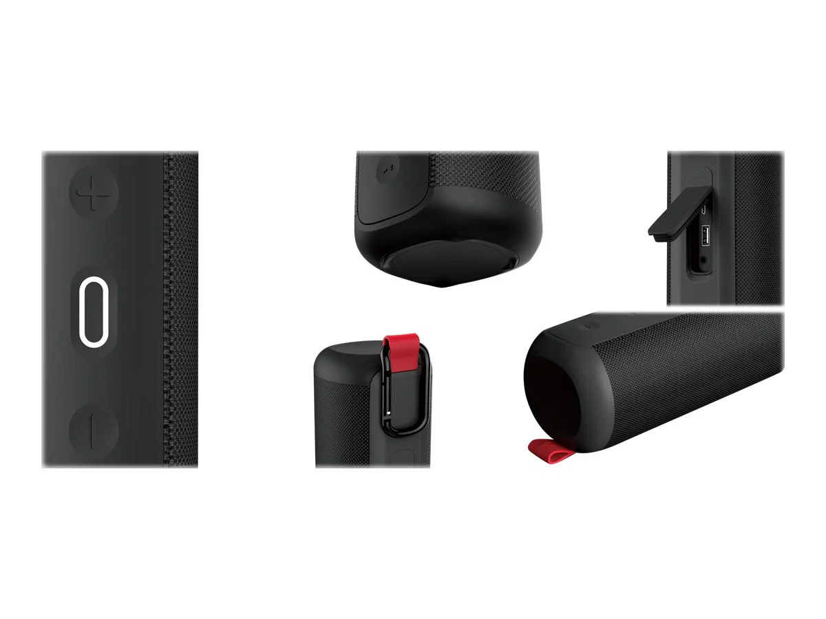 Hakii Cheer Lautsprecher Schwarz Rot