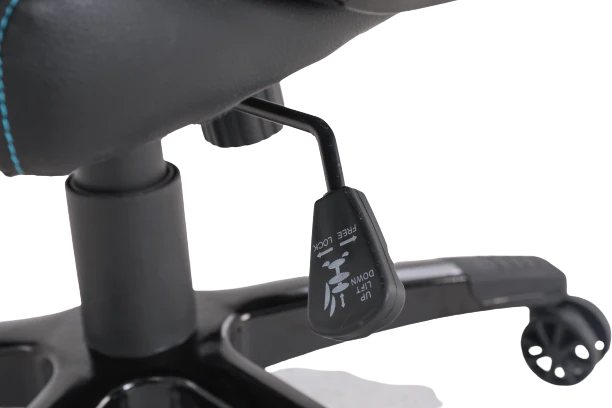 Geekd Raid Gaming-Stuhl Schwarz/Blau – PU-Leder – Bis zu 150 kg