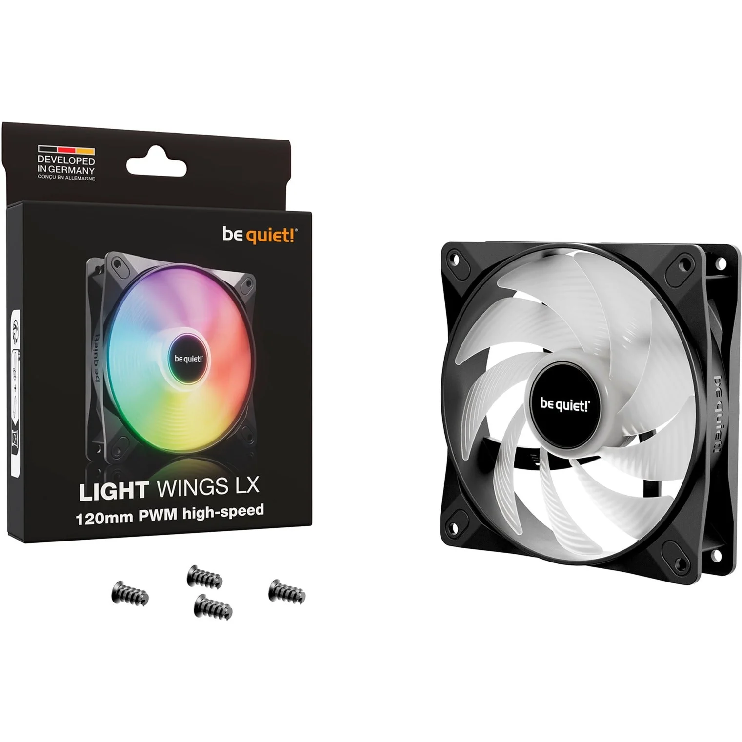 be quiet! Light Wings LX PWM high-speed 120 mm. case fan (black)