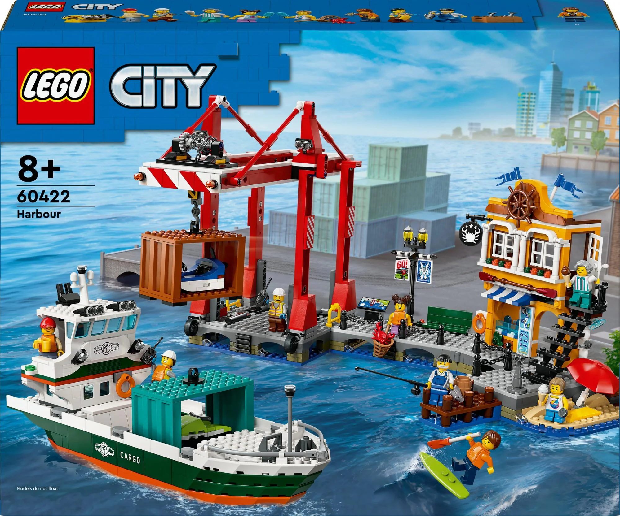 LEGO 60422 City Harbor with Cargo Ship