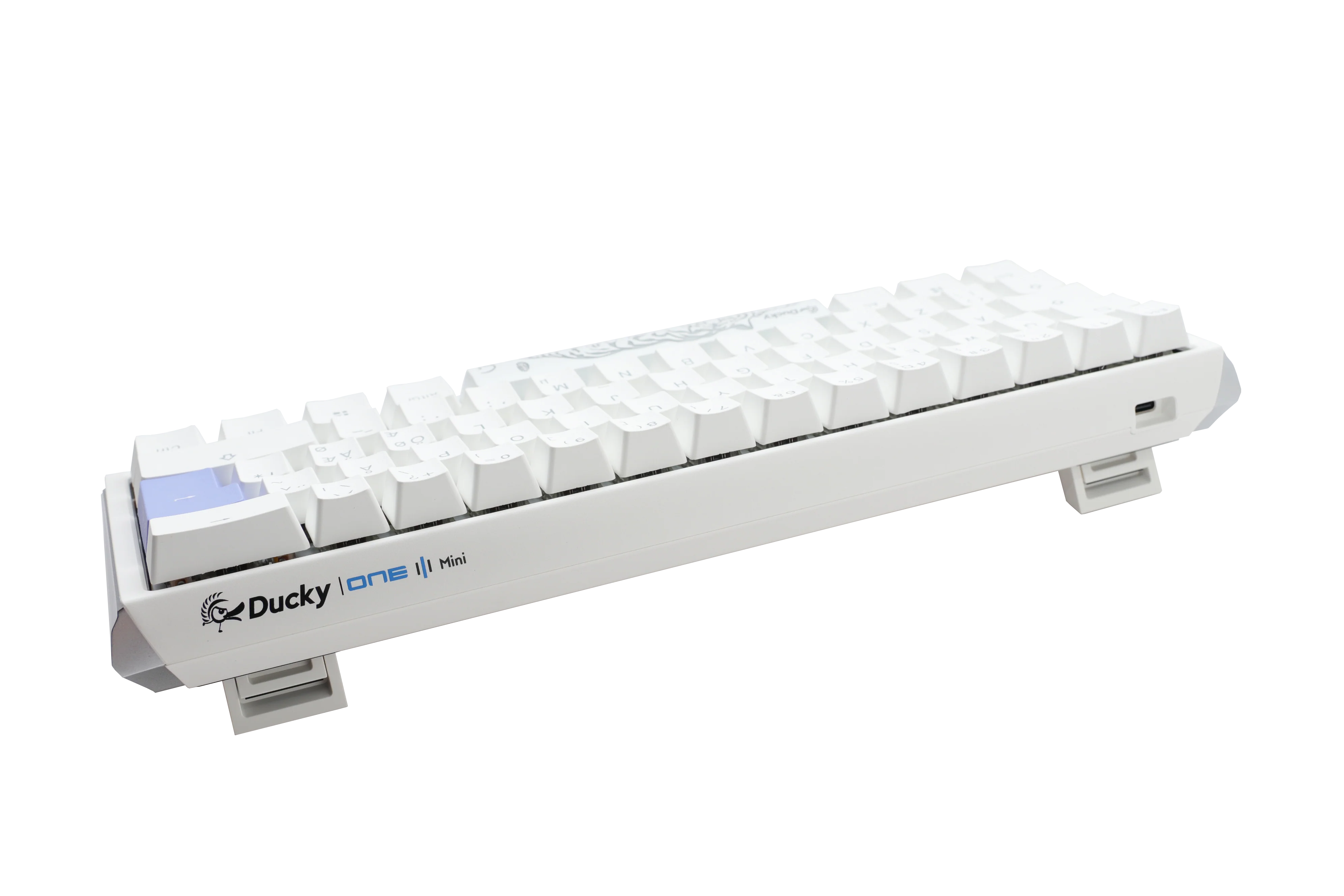 Ducky One 3 – Classic Pure White Nordic – Mini 60 % – Kirschsilber
