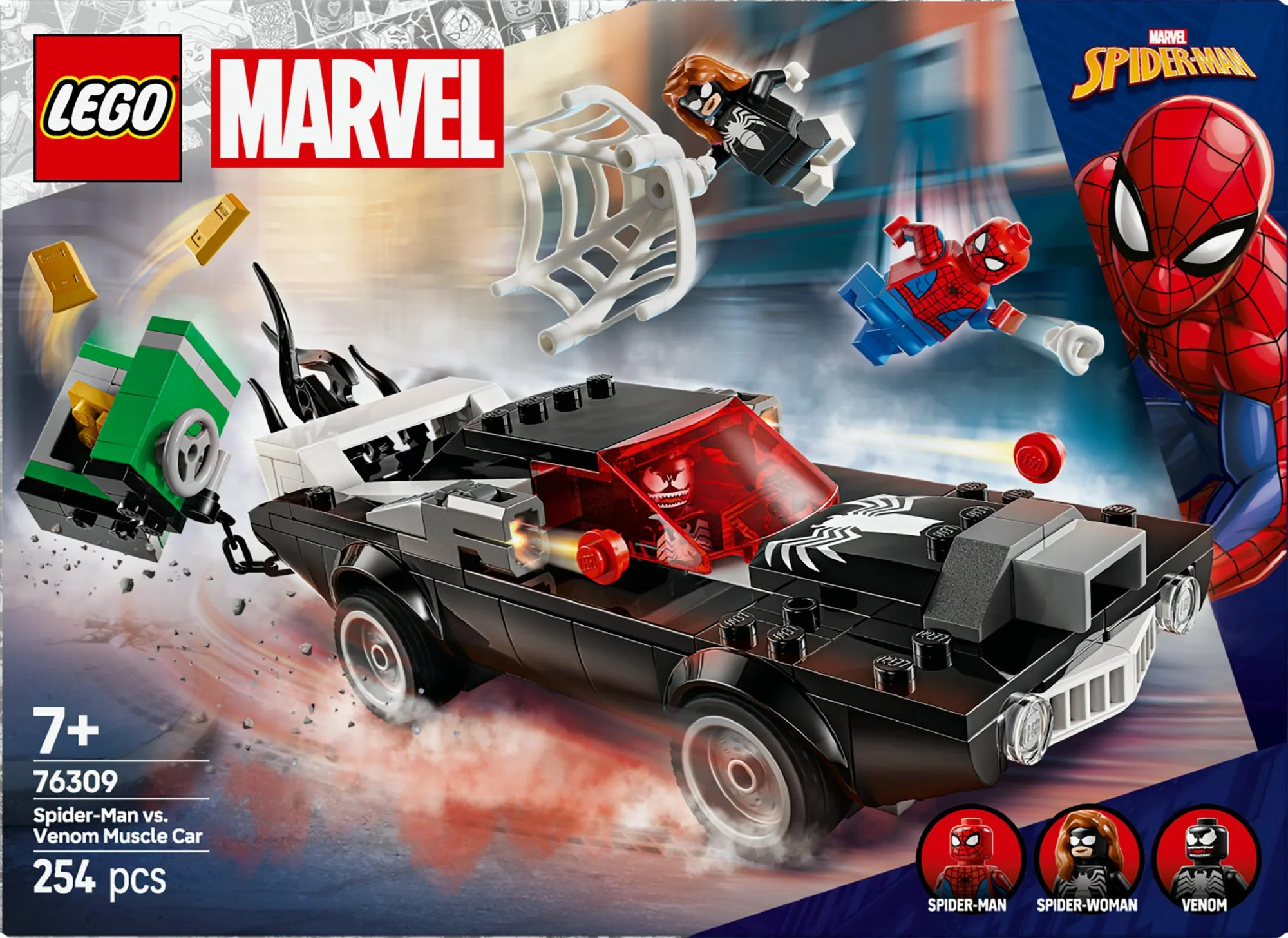 LEGO 76309 Marvel Super Heroes Spider-Man vs. Venom Muscle Car