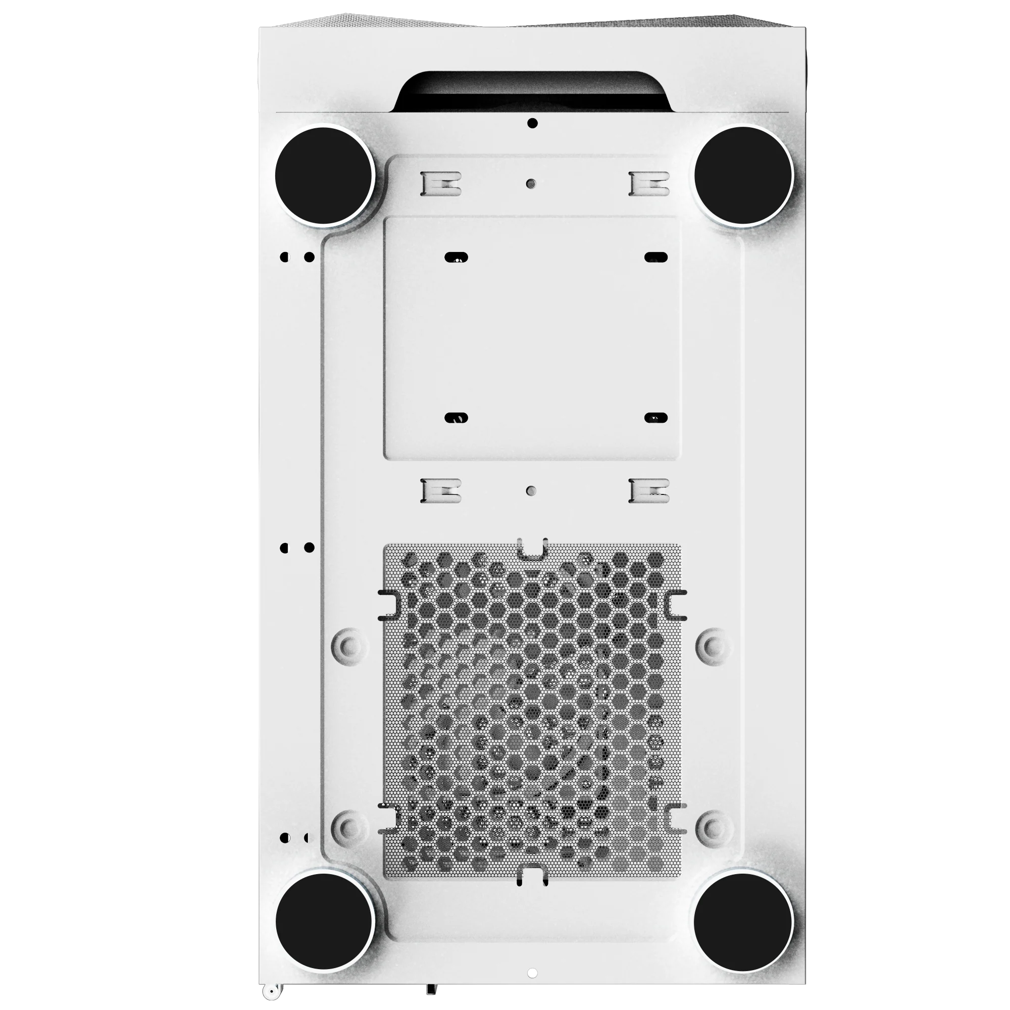 Montech X3 Mesh White – 3x 140 mm statische RGB-Lüfter + 3x 120 mm statische RGB-Lüfter. seitlich schwenkbares gehärtetes Glas