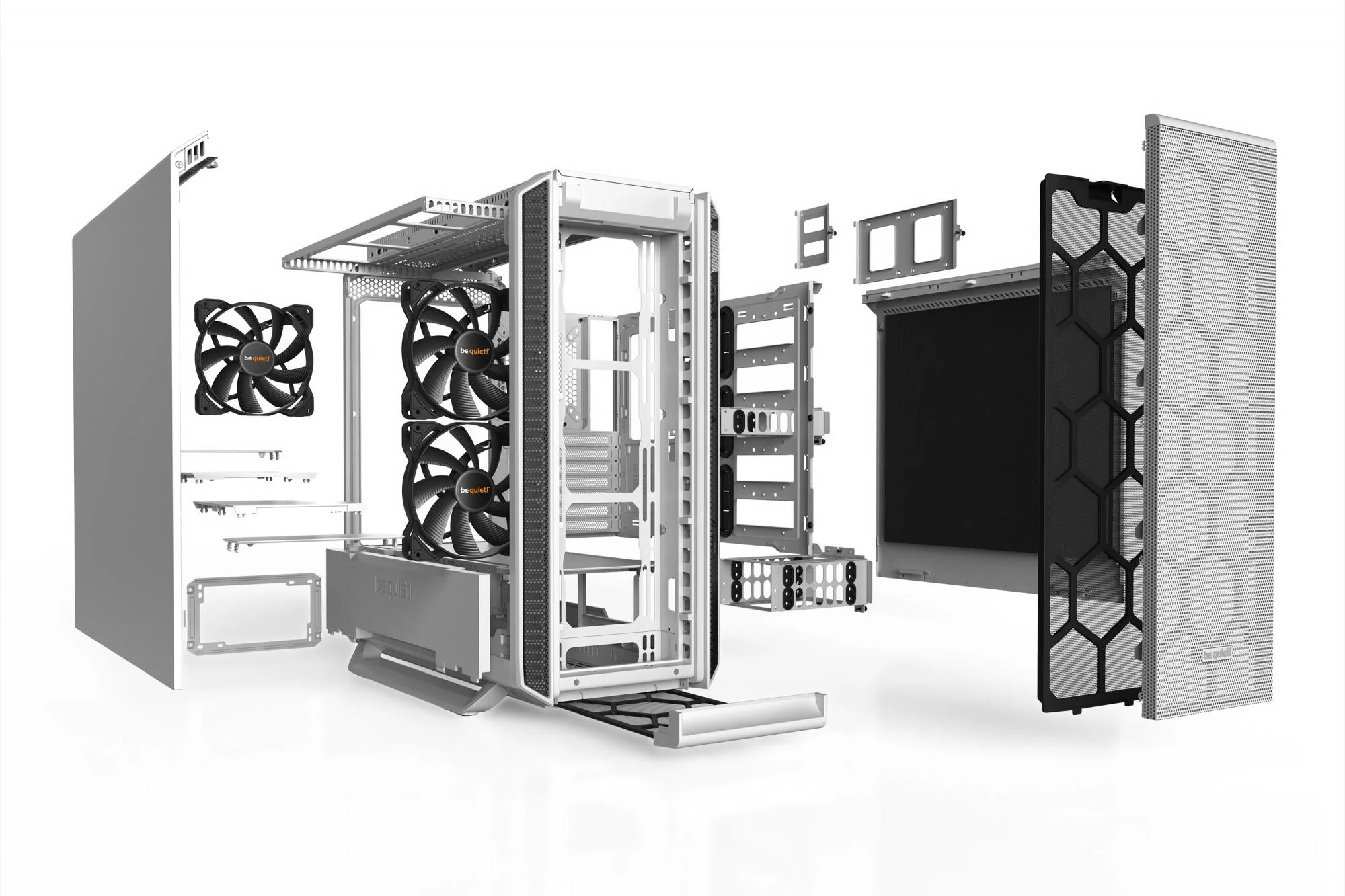 be quiet! Silent Base 802 White Midi Tower. Tower casing