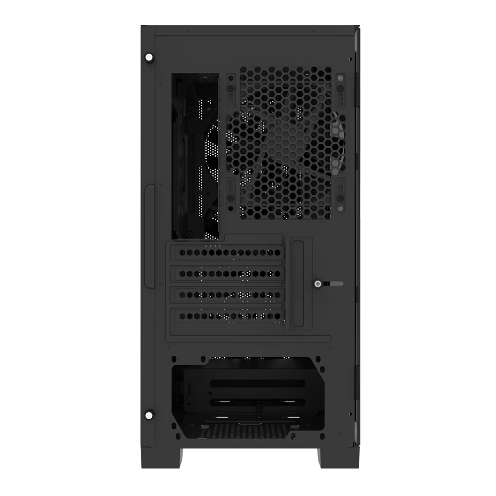 Montech Air 100 ARGB Schwarz – Micro ATX. gehärtetes Glas. 4x ARGB-Lüfter im Lieferumfang enthalten