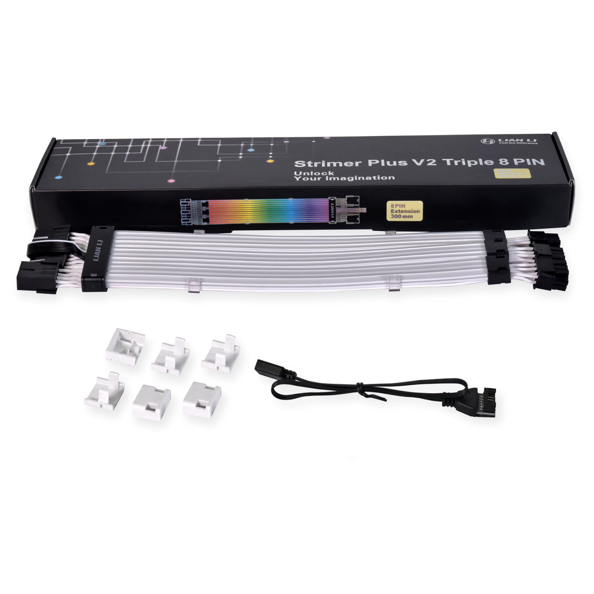 Lian Li Strimer plus V2 dreifaches 8-poliges RGB-PCIe-VGA-Kabel