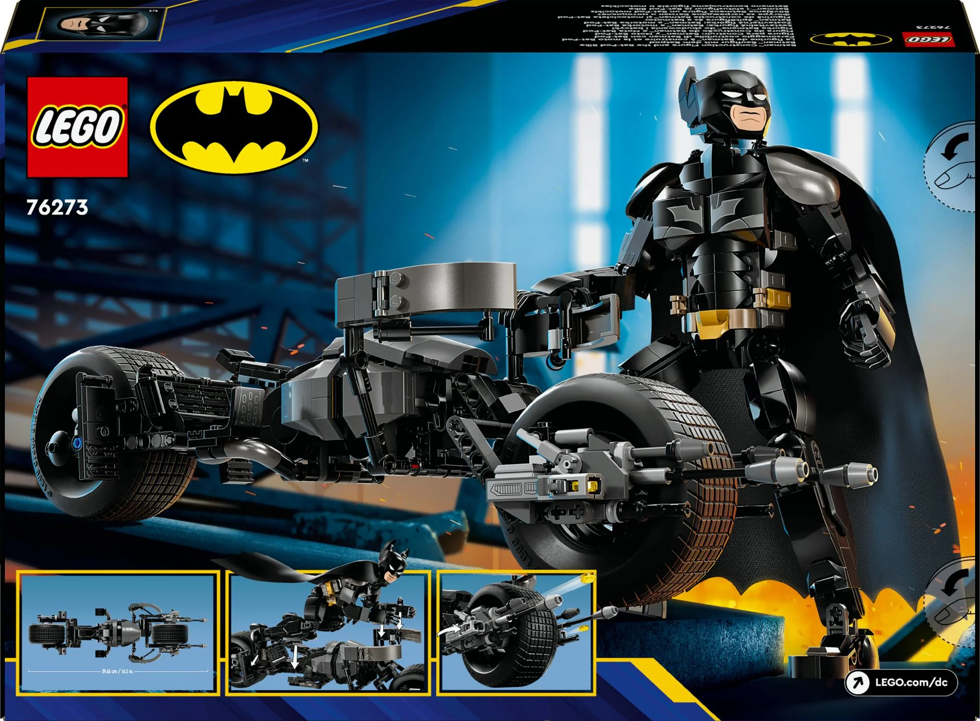 LEGO 76273 DC Super Heroes Batman Building Figure with Batpod