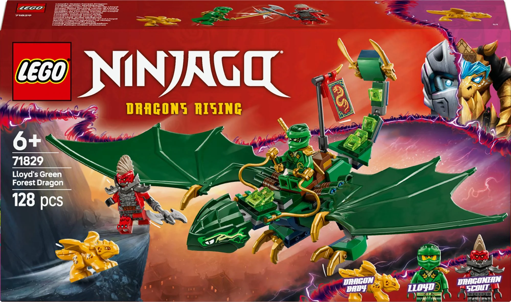 LEGO 71829 Ninjago Lloyd's Green Forest Dragon