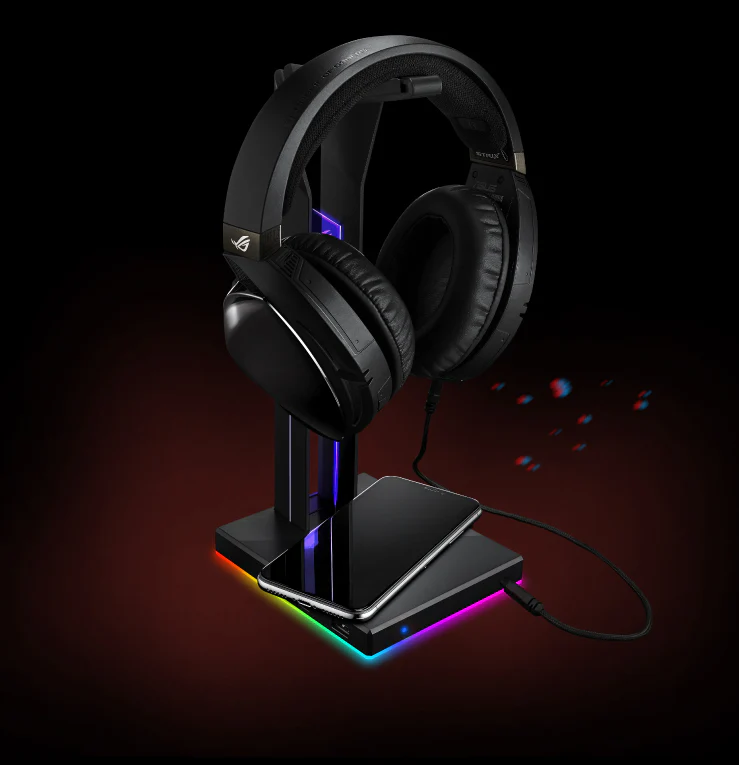 ASUS ROG Throne Qi RGB Headset-Ständer mit kabelloser Aufladung