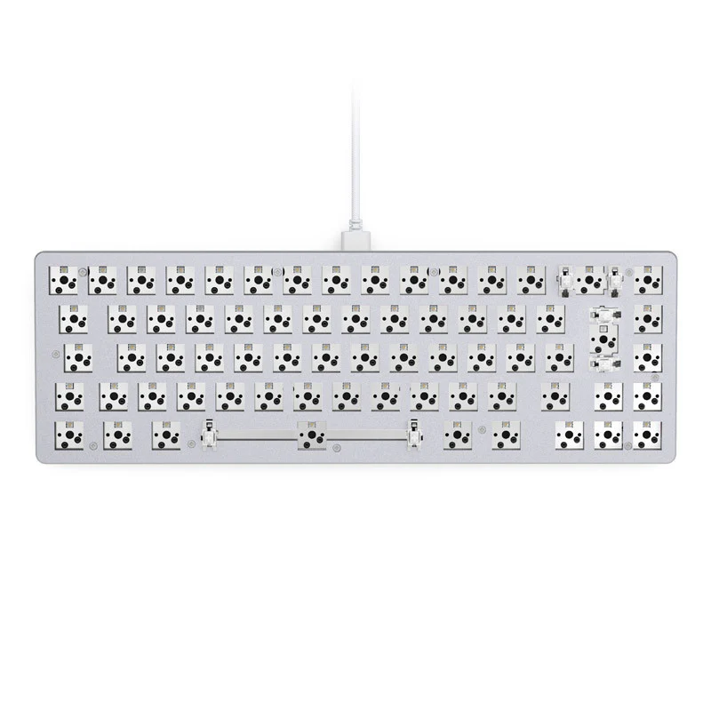 Glorious GMMK 2 – Kompakt 65 % – Barebone. ISO-Layout – Weiß