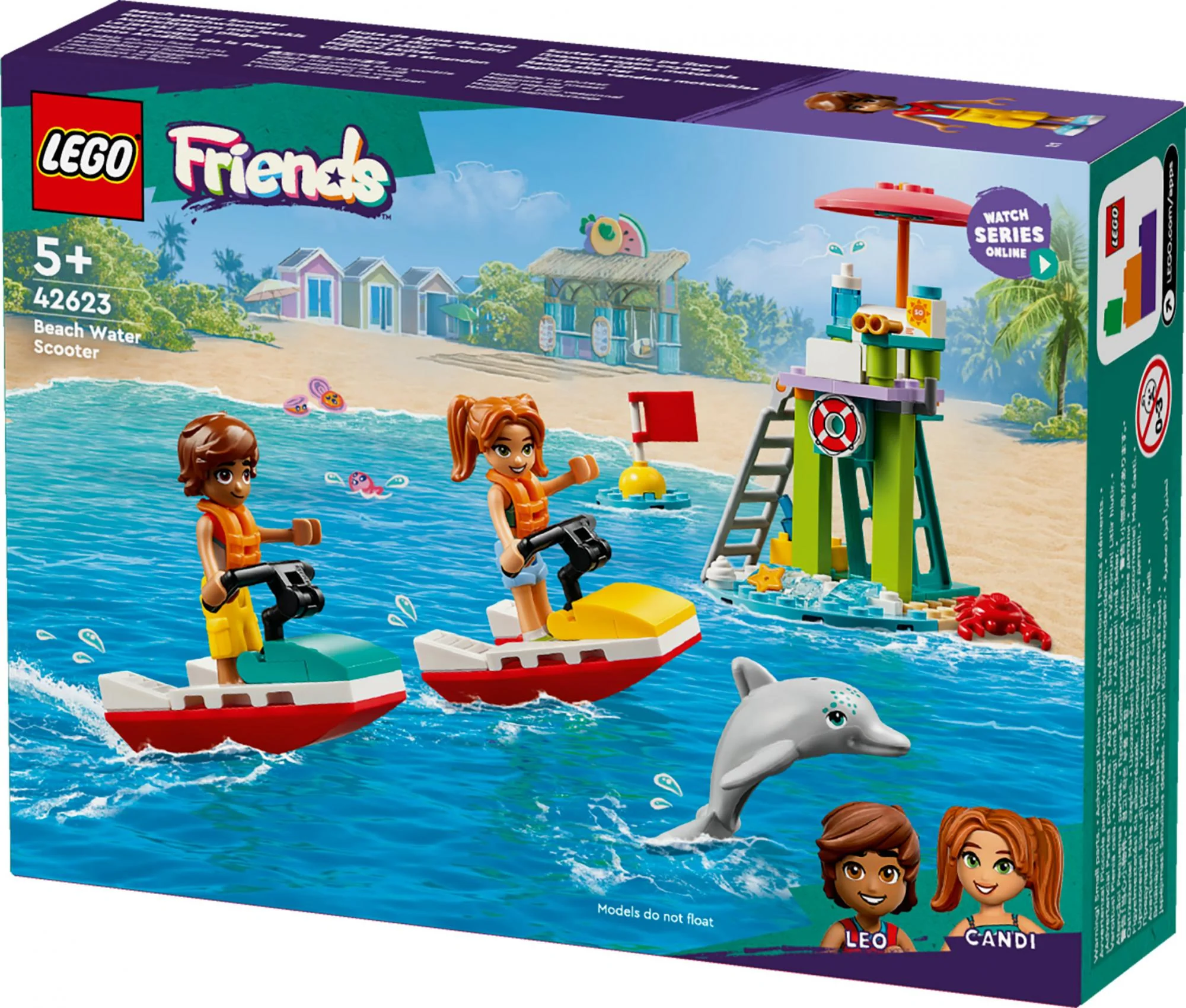 LEGO 42623 Friends Lifeguard Observation Tower with Jet Skis