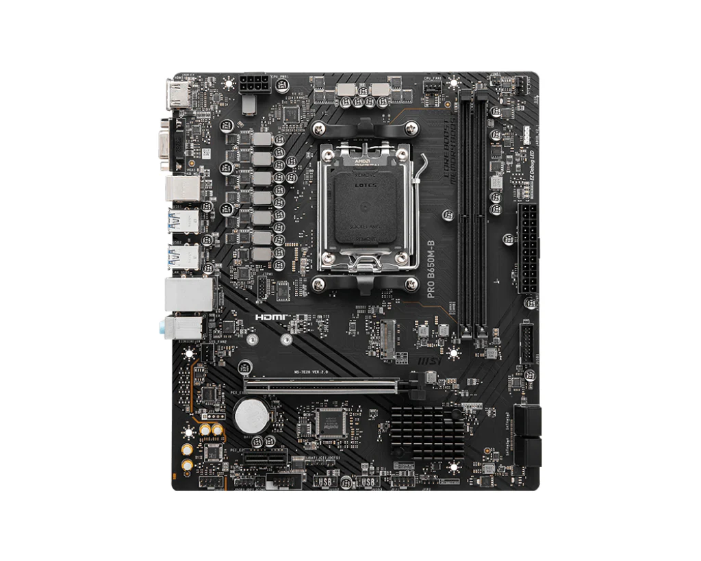 MSI PRO B650M-B - Socket AM5 - motherboard (black)