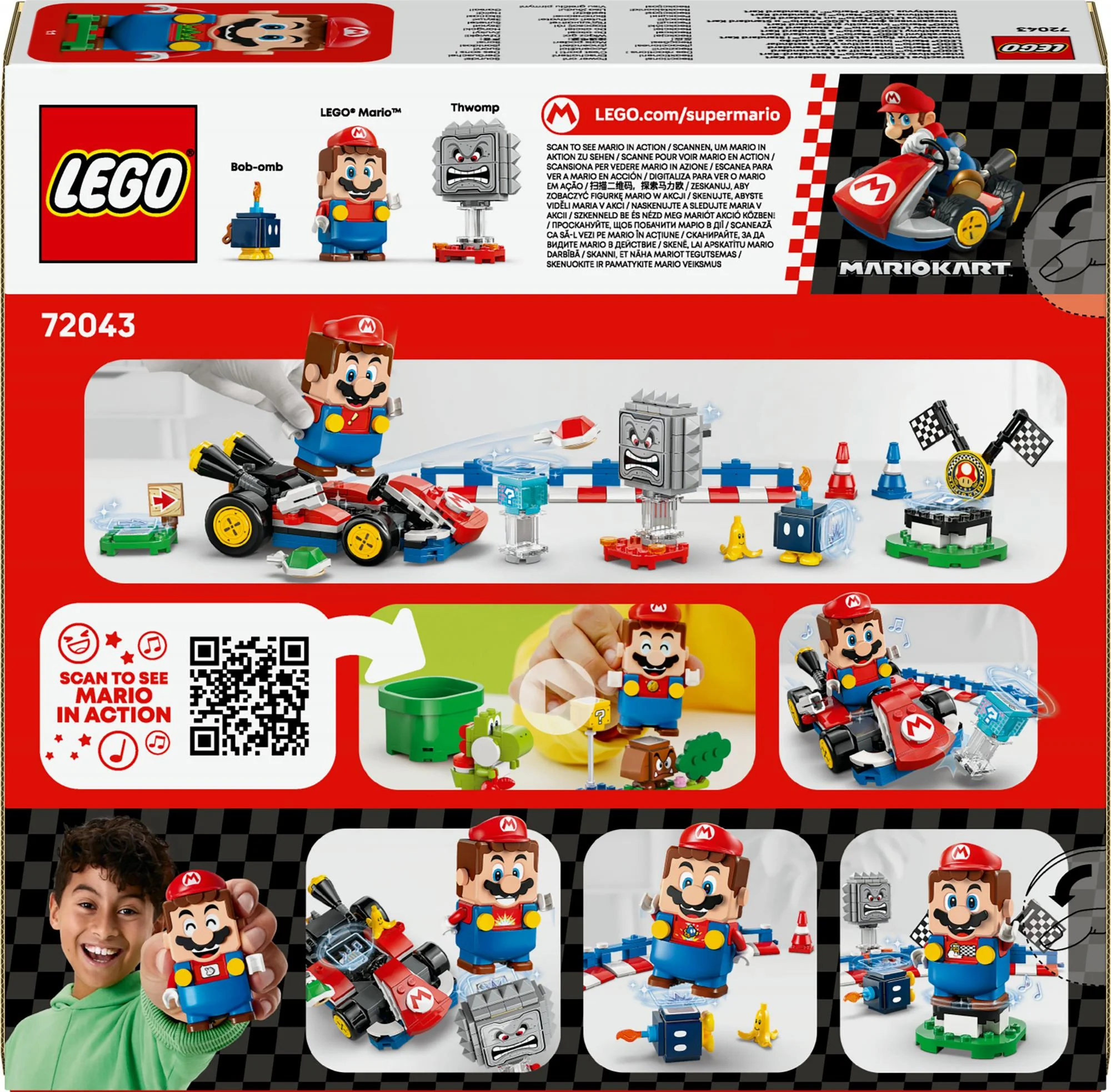 LEGO Super Mario – Mario Kart™: Interaktiv LEGO® Mario™ & Standard Kart